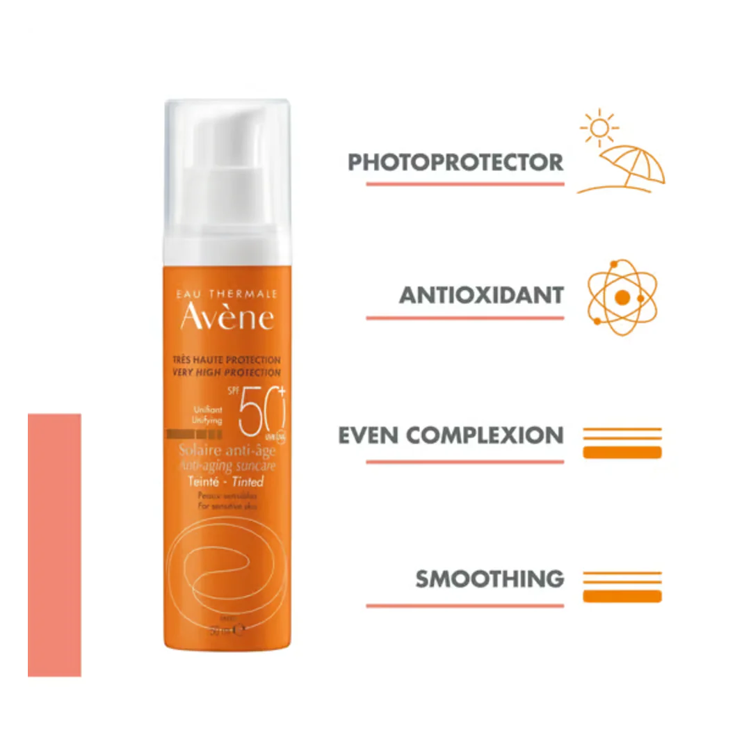 Avene Anti-ageing Suncare Very High Protection Tinted SPF50+ - Image 3
