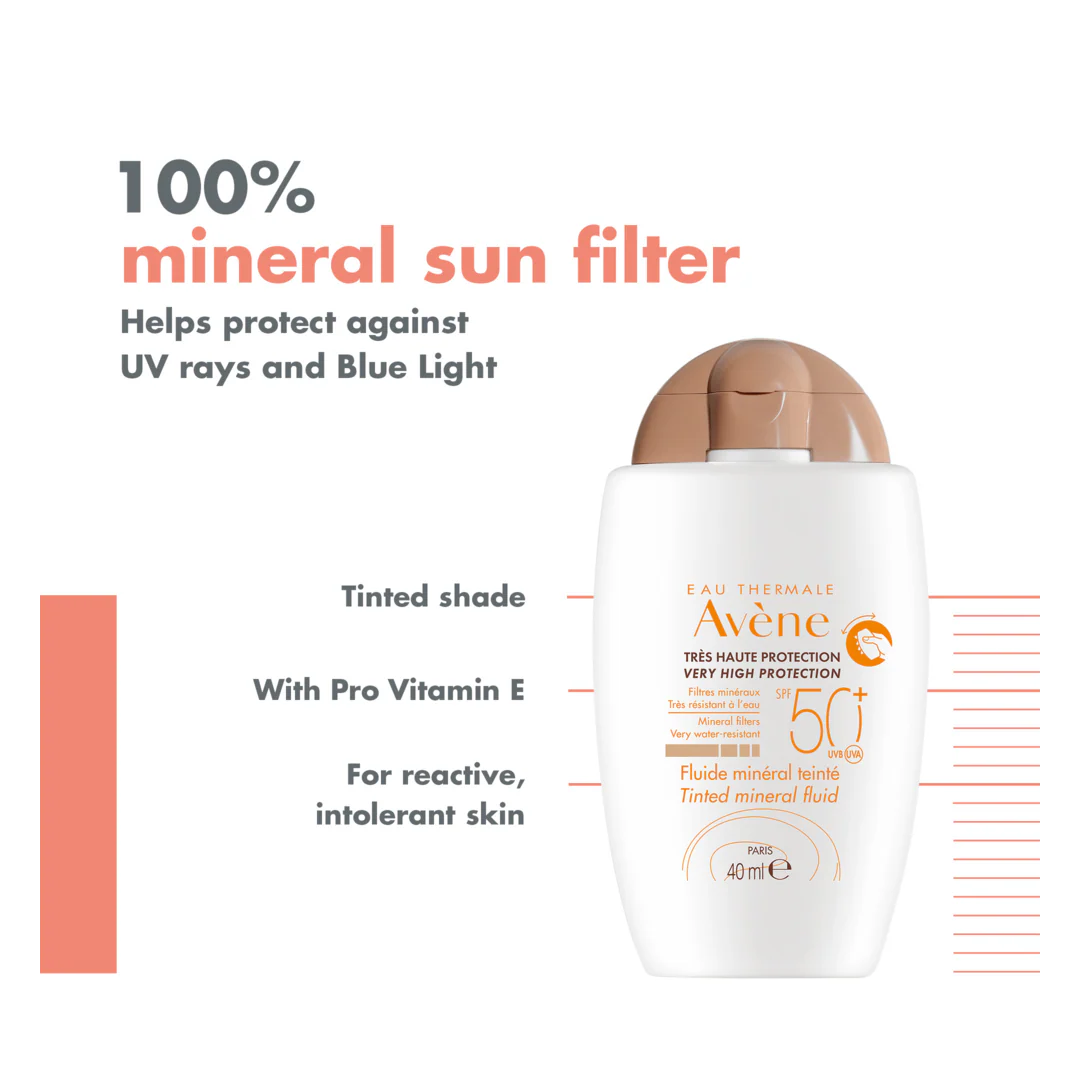 Avene Tinted Mineral Fluid SPF50+ - Image 2