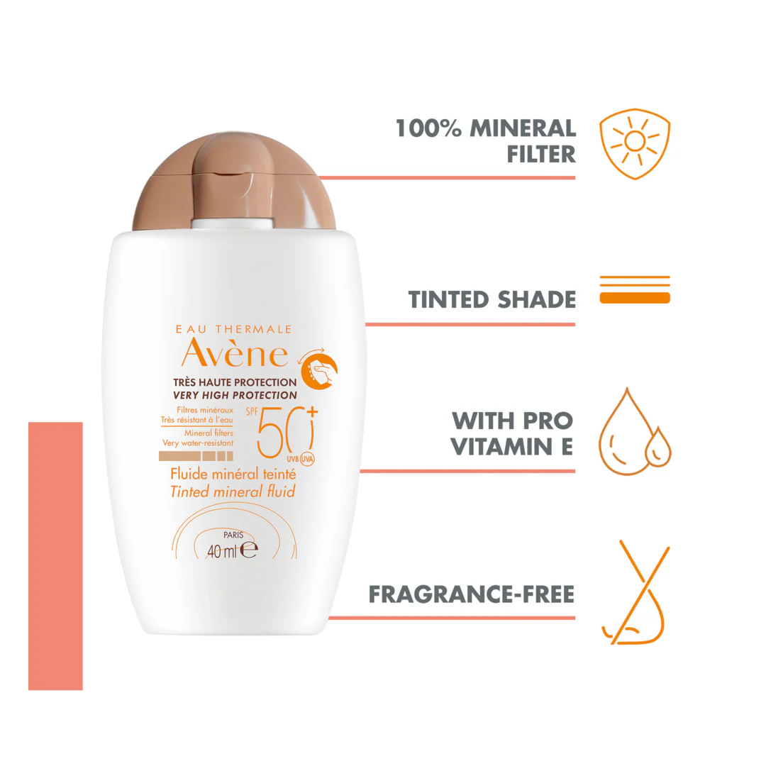 Avene Tinted Mineral Fluid SPF50+ - Image 3