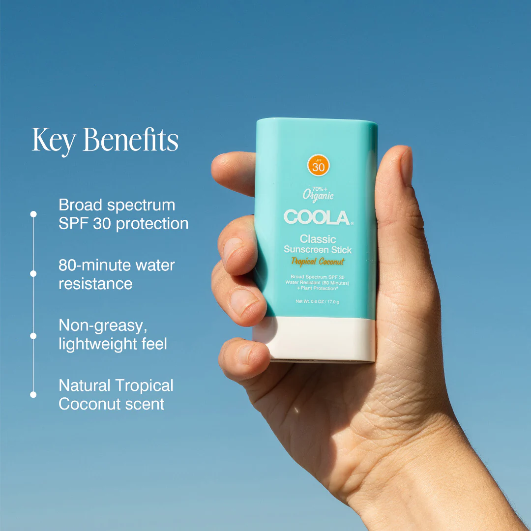Coola Classic Sunscreen Stick Tropical Coconut SPF30 - Image 3