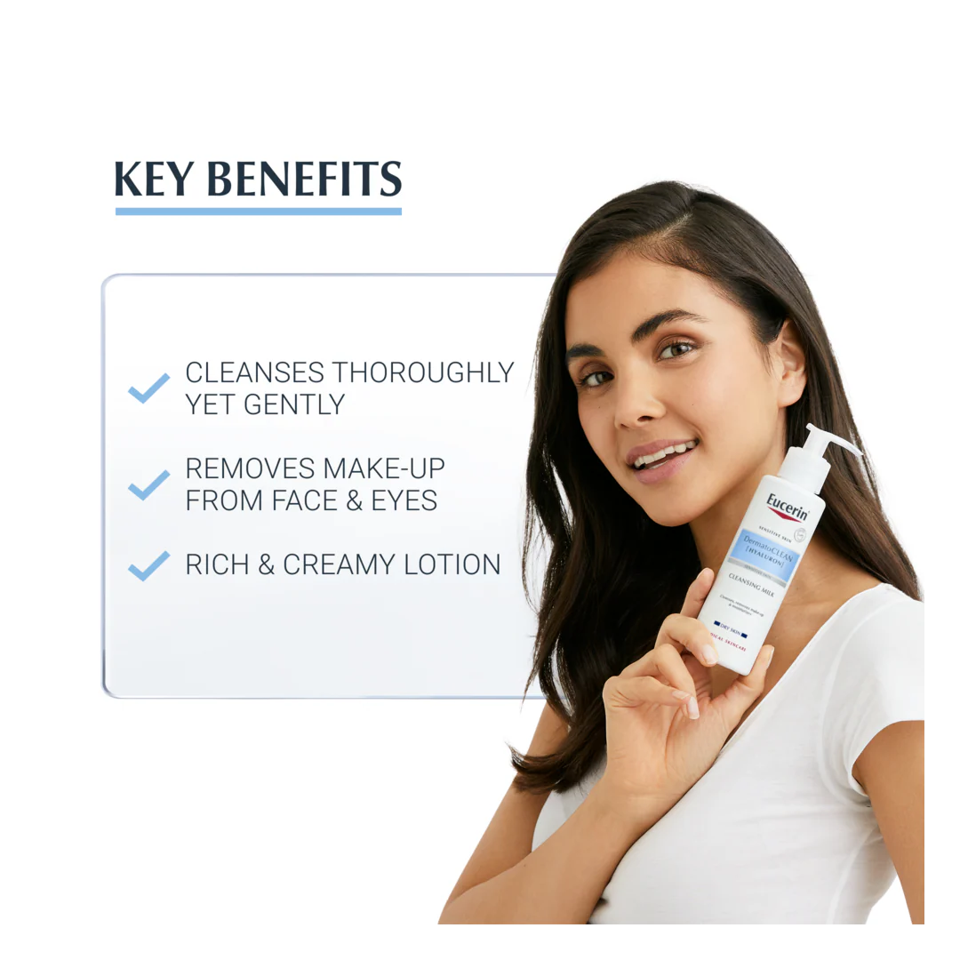 Eucerin DermatoClean Hyaluron Cleansing Milk - Image 3
