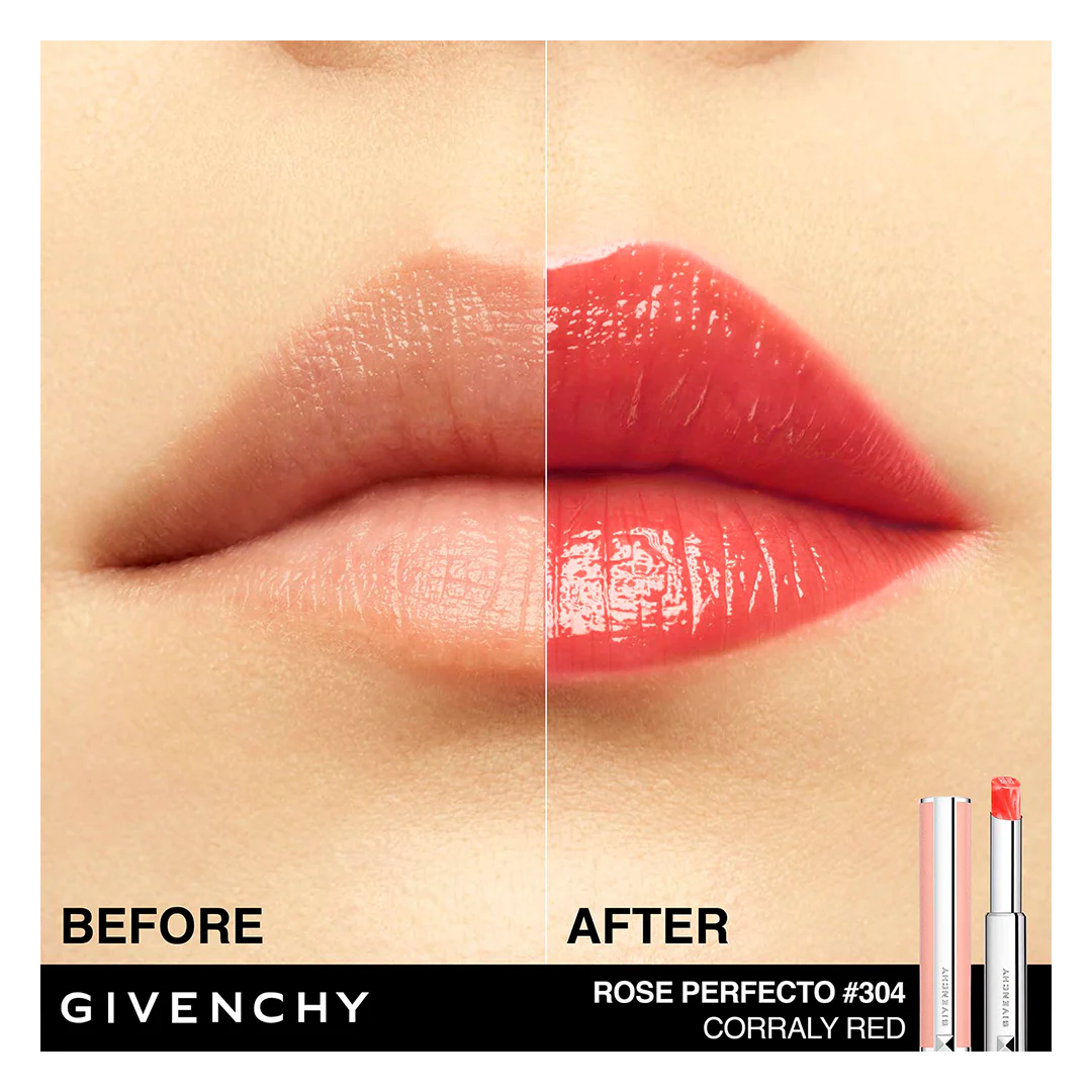 GIVENCHY Rose Perfecto Beautifying Lip Balm - Image 21
