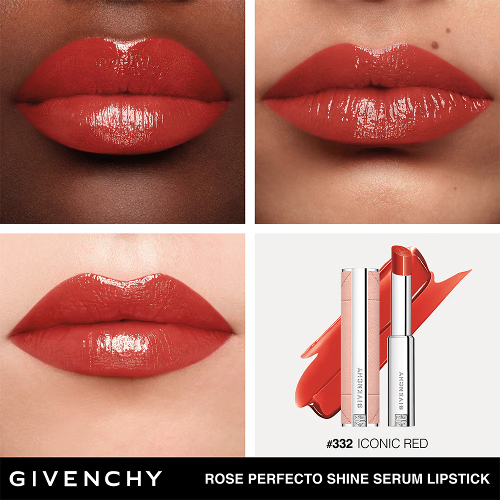 GIVENCHY Rose Perfecto Shine Serum Lipstick - Image 14