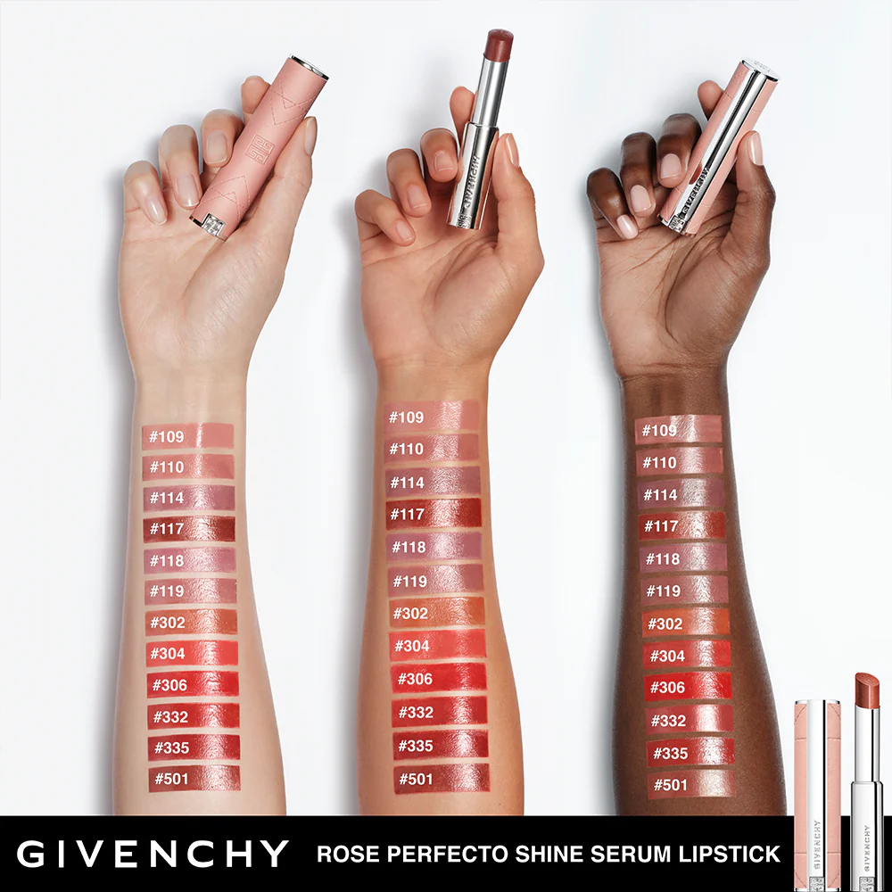 GIVENCHY Rose Perfecto Shine Serum Lipstick - Image 19