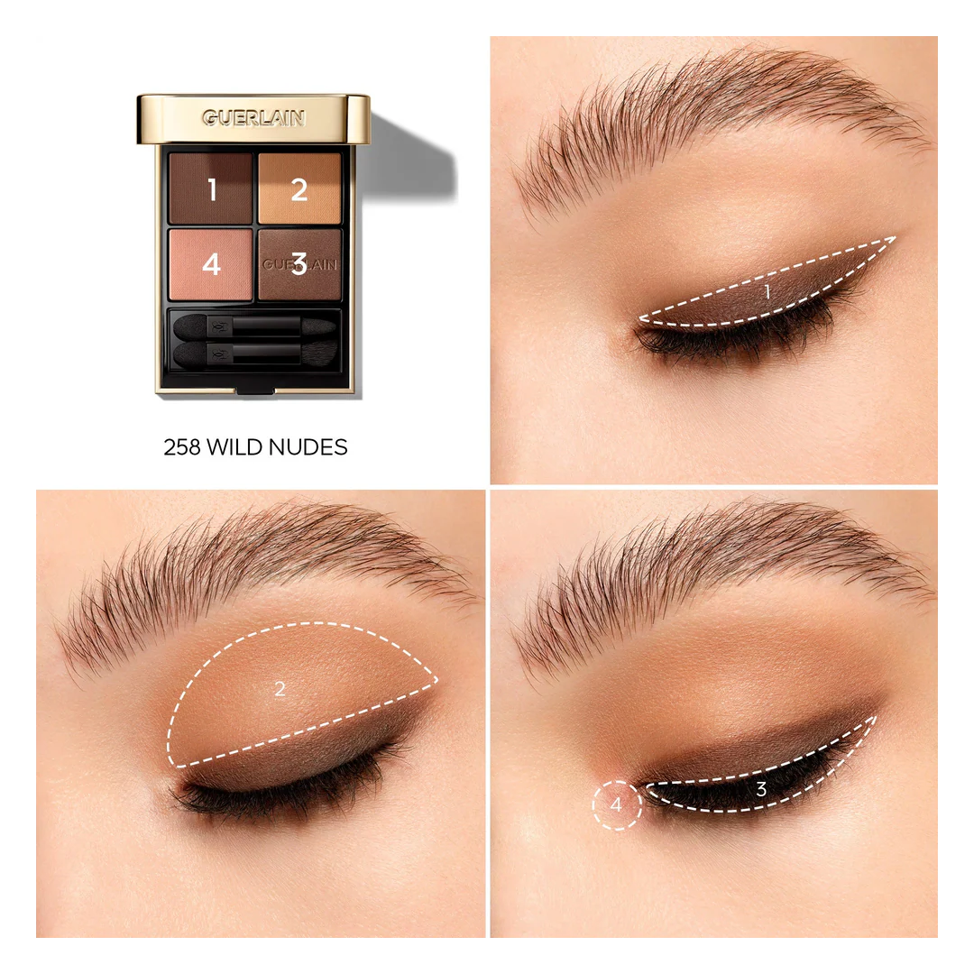 GUERLAIN Ombres G Eyeshadow Quad - Nude Collection - Image 6