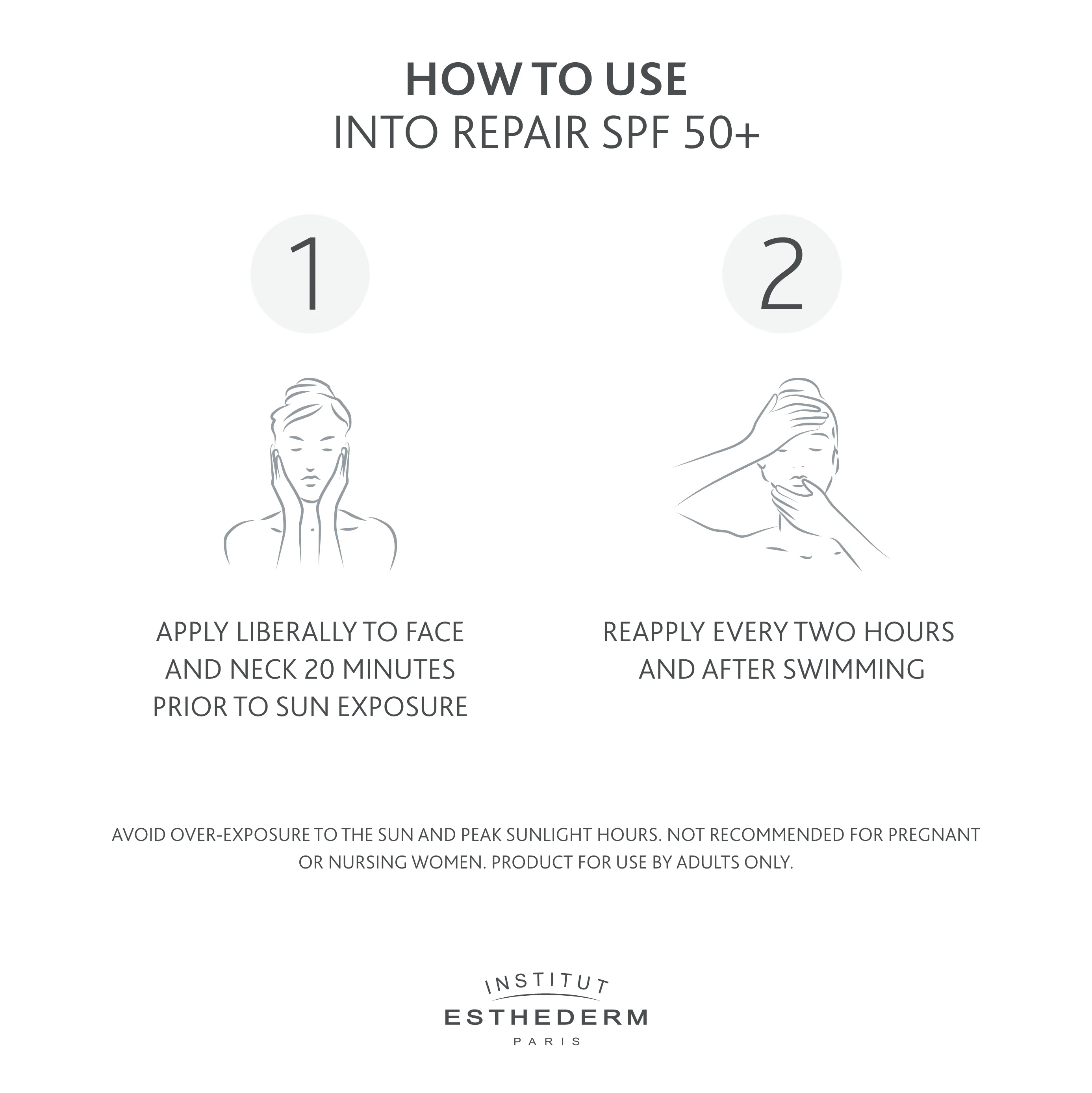 Institut Esthederm Into Repair Protective Anti-Wrinkle and Firming Face Care SPF50+ - Image 5