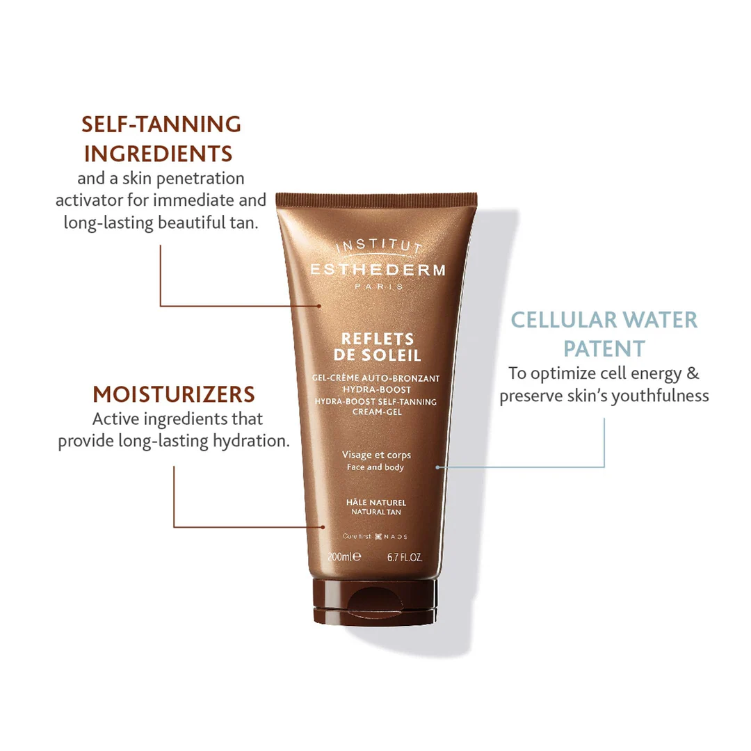 Institut Esthederm Reflects de Soleil Hydra Boost Self-Tanning Cream Gel - Image 3