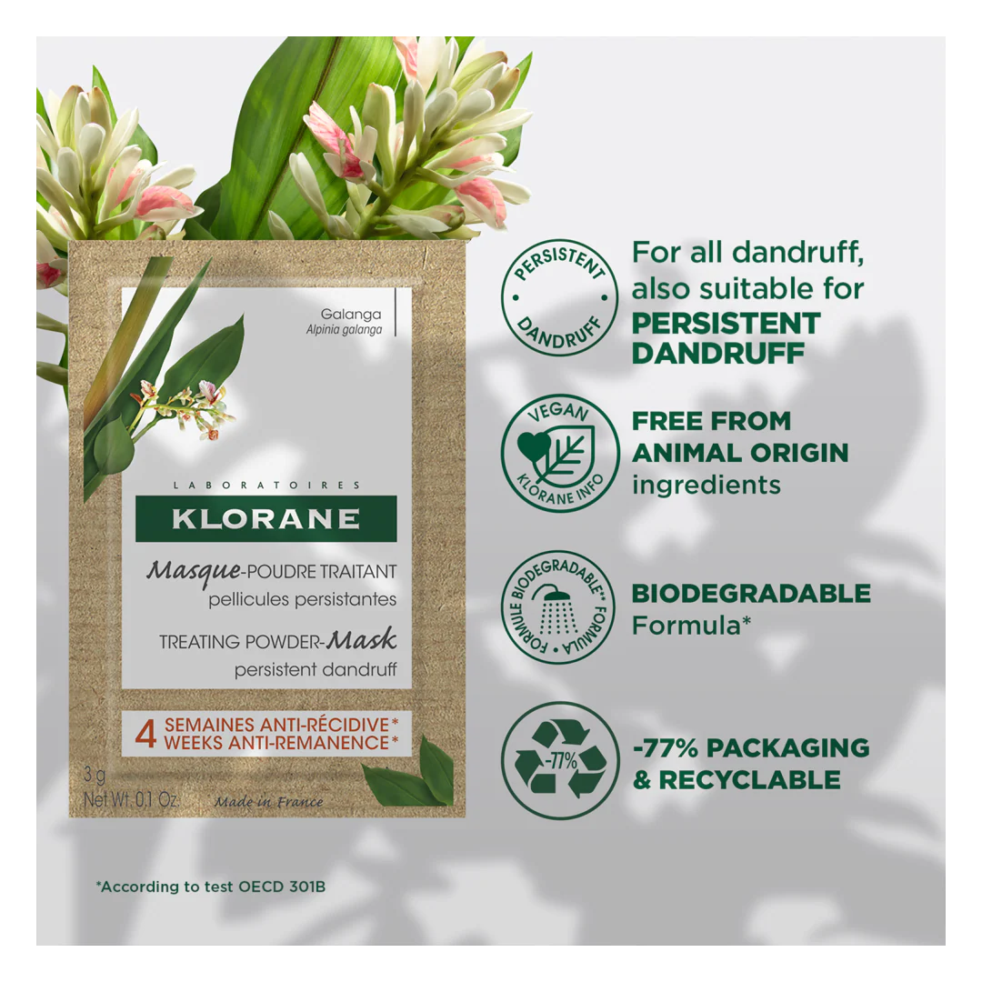 Klorane Galangal Exfoliating Mask for Flaky Scalp - Image 5