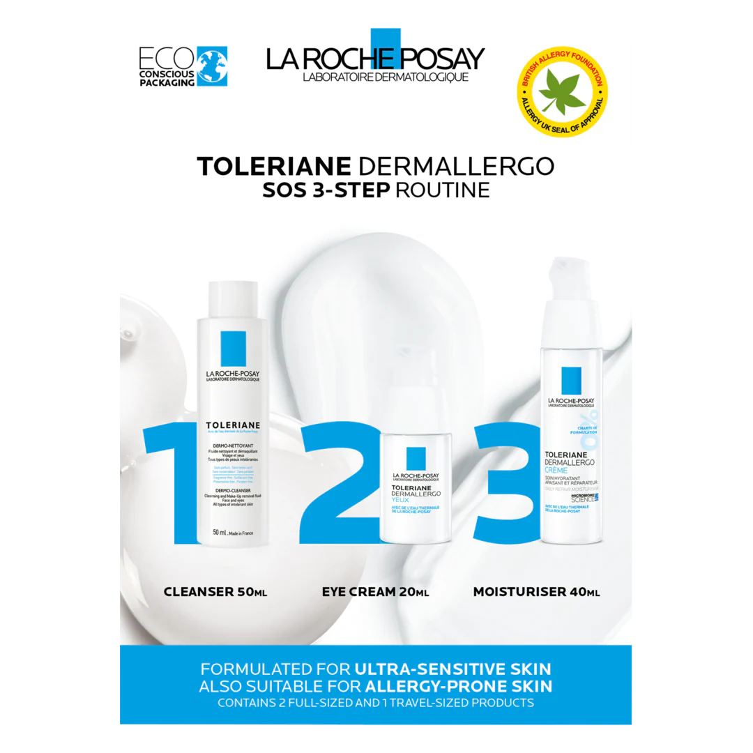 La Roche-Posay Toleriane Dermallergo SOS 3-Step Routine - Image 3