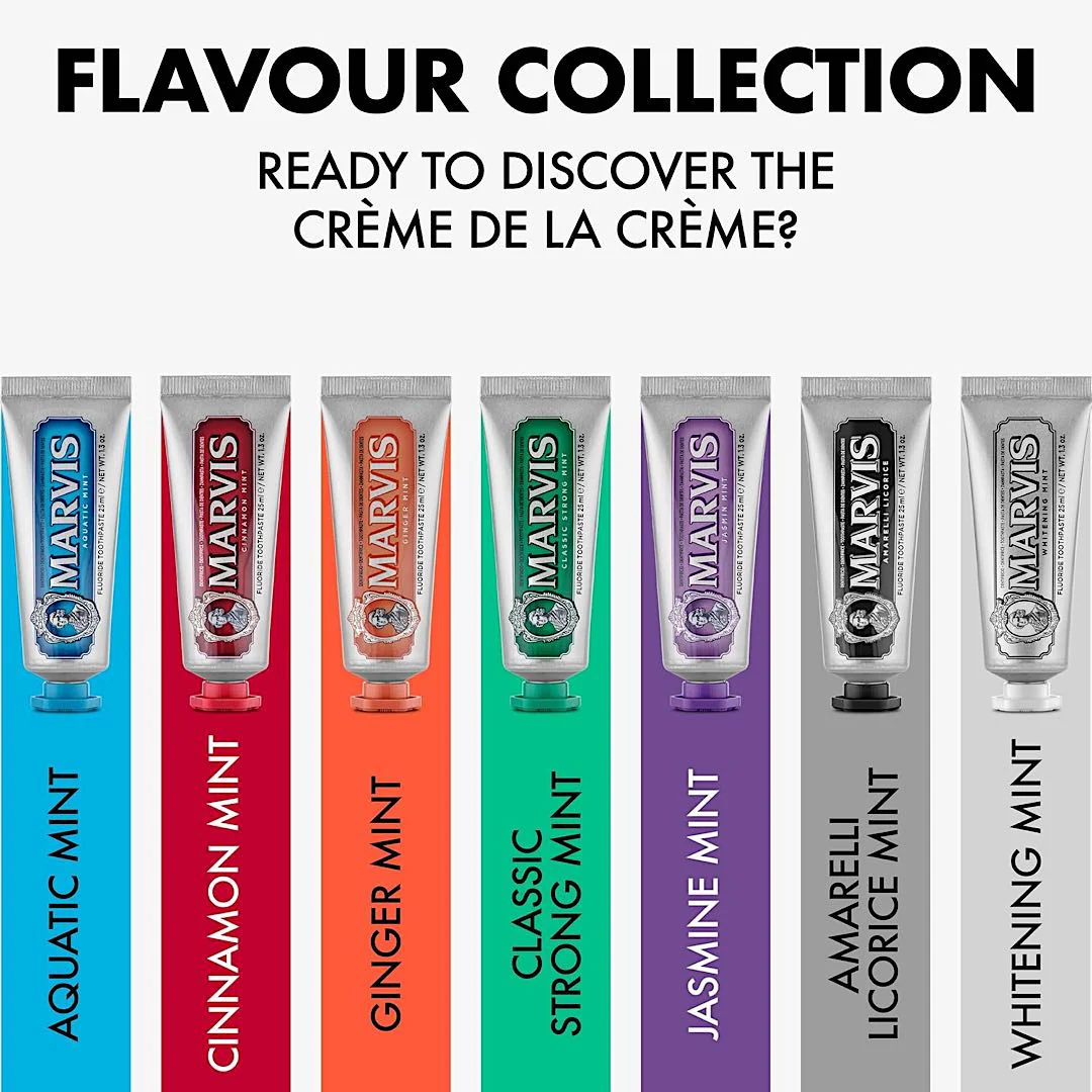 Marvis Toothpaste Flavour Collection 7 x 25ml Gift Set - Image 4