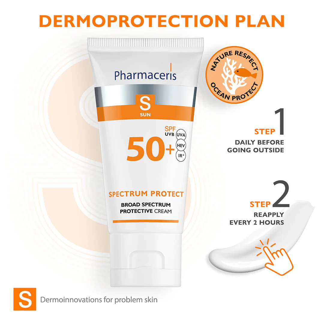 Pharmaceris S Spectrum Protect Broad Spectrum Sun Protection Cream SPF50+ - Image 5