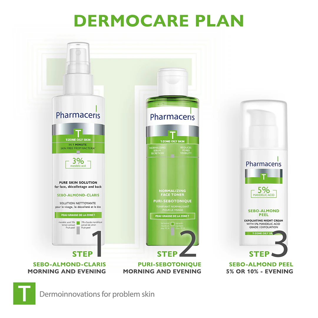 Pharmaceris T Sebo-Almond-Claris 3% Mandelic Acid Pure Skin Solution - Image 5