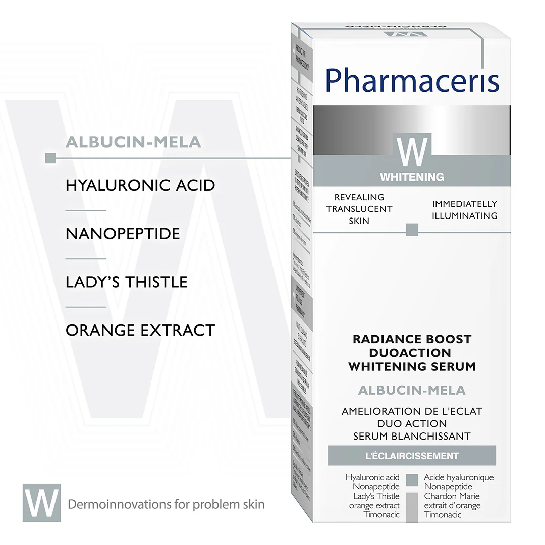 Pharmaceris W Albucin-Mela Whitening Radiance Boost Dual Action Whitening Serum - Image 4