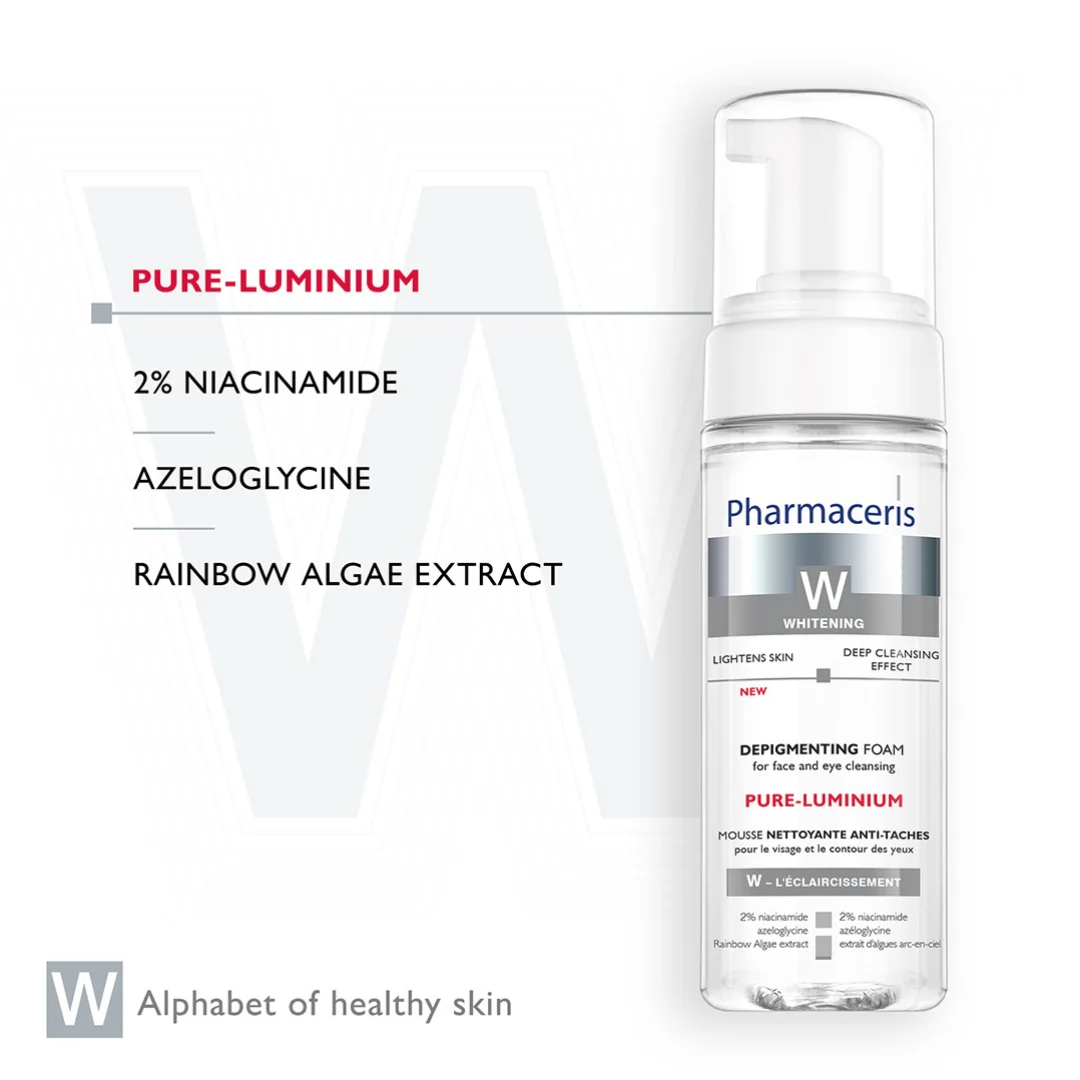 Pharmaceris W Whitening Pure-Luminium Depigmenting Foam - Image 4