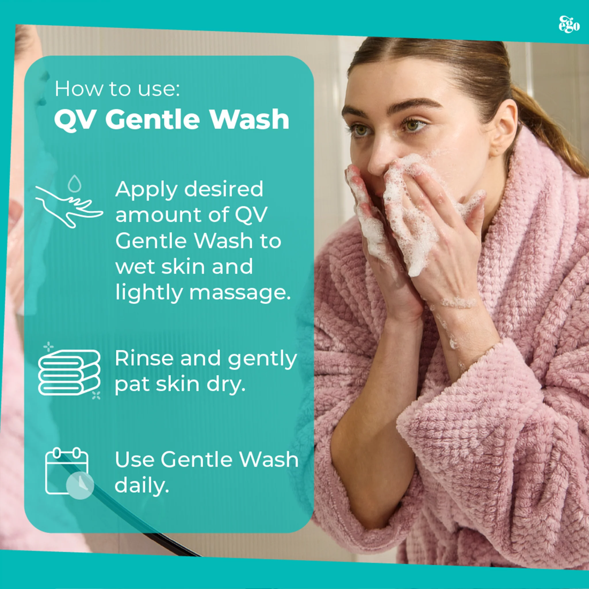 QV Gentle Wash Soap Alternative for Dry Skin Conditions - Image 9