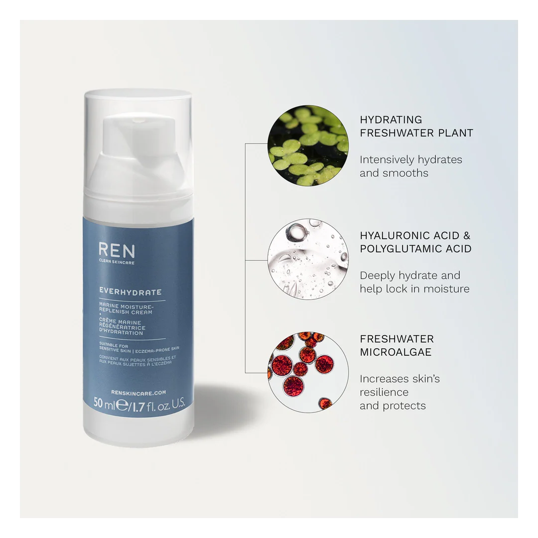 REN Everhydrate Marine Moisture-Replenish Cream - Image 4
