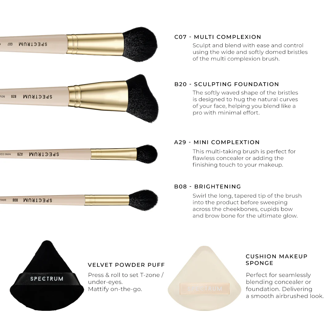 Spectrum The Flawless Face 6 Piece Set - Image 3