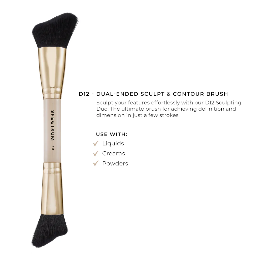 Spectrum D12 "The Sculpt" Sculpting Base Duo Brush - Image 4