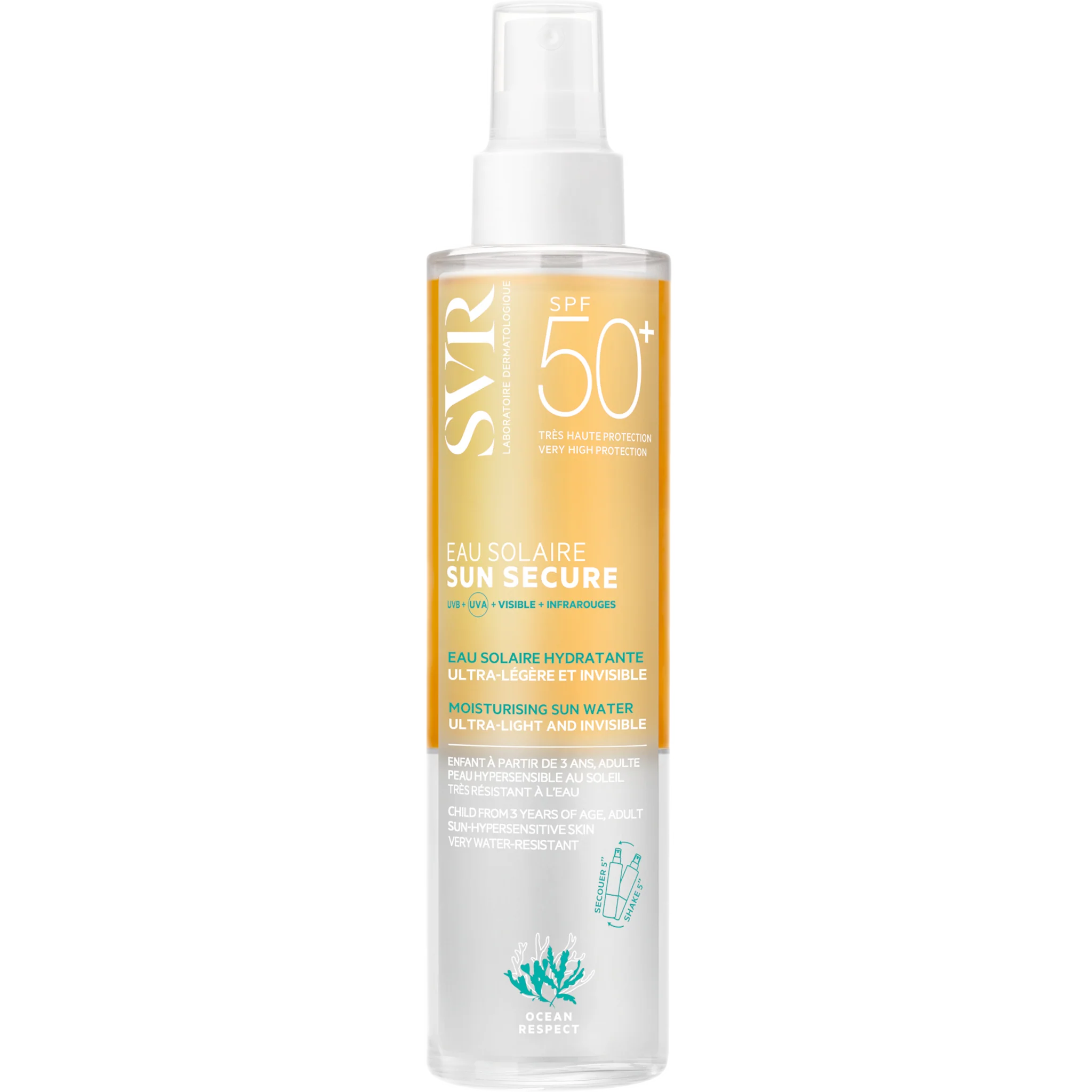 SVR Sun Secure Face & Body Water Spray SPF50+