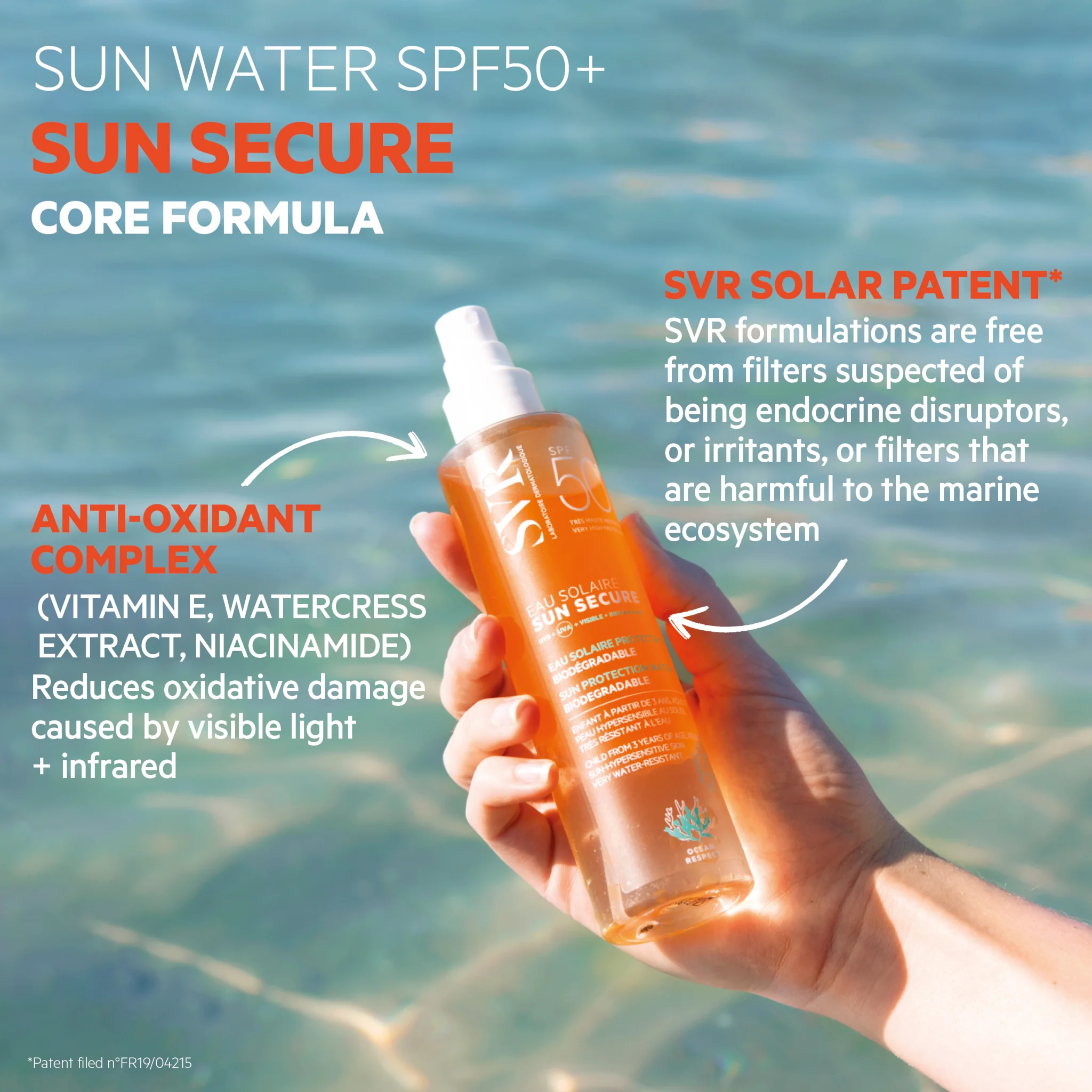 SVR Sun Secure Face & Body Water Spray SPF50+ - Image 2