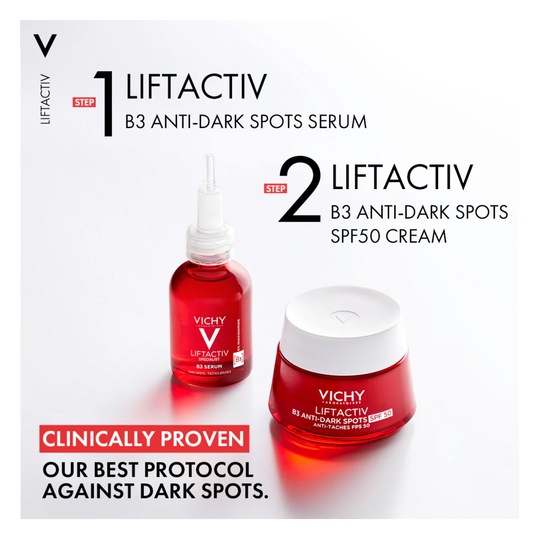 Vichy LiftActiv Niacinamide B3 Anti-Dark Spots and Pigmentation Cream SPF50 - Image 7