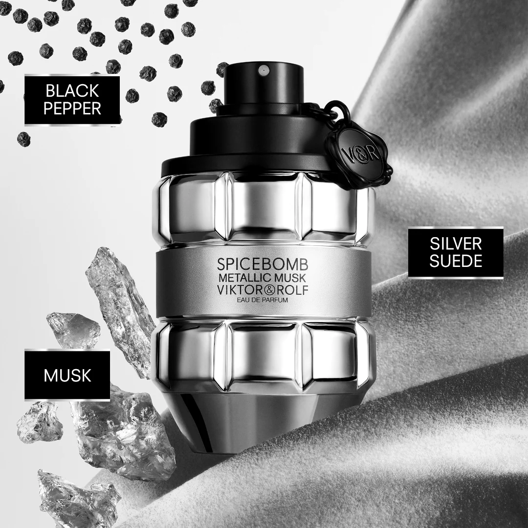 Viktor & Rolf Spicebomb Metallic Musk Eau de Parfum Spray - Image 5
